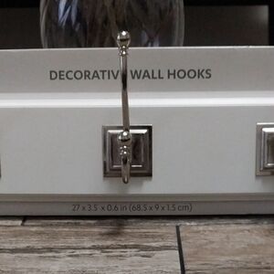 Stylish Silver Wall Hooks On Mount